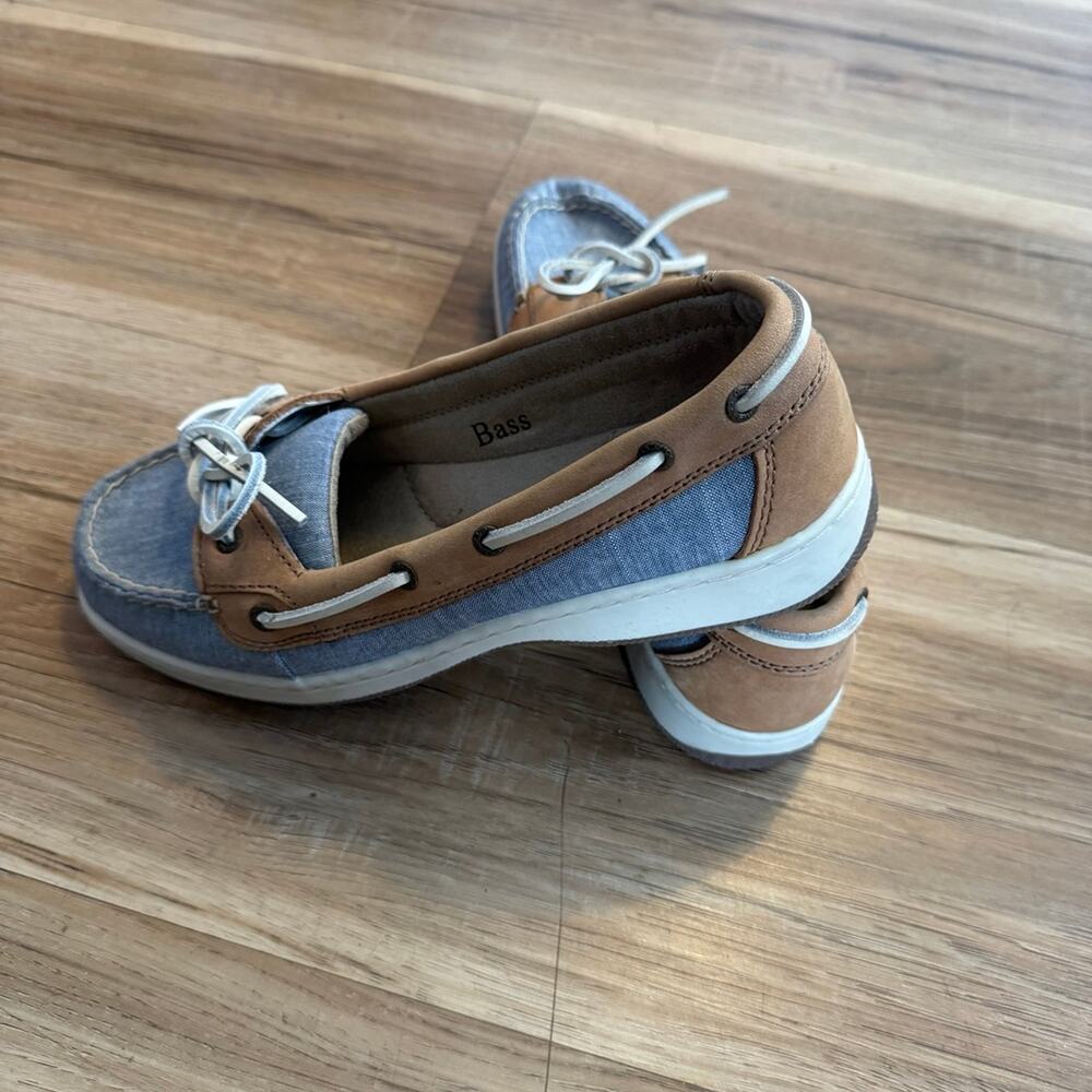 G.H. Bass & Co Women’s Marlin Boat Sneakers – Canvas & Suede – Size 9
